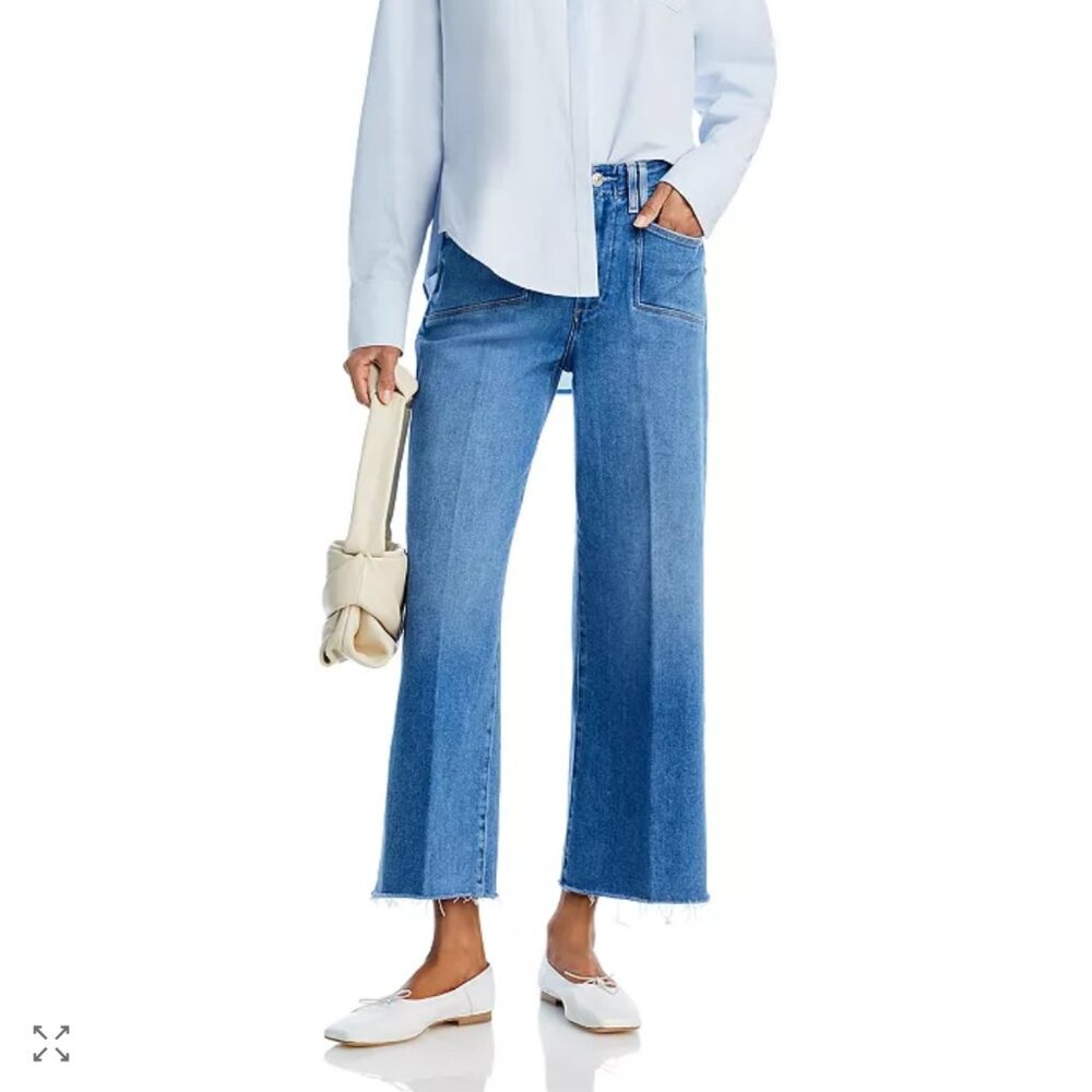 NWT PAIGE Anessa High Rise Ankle Jeans Set In Pockets Size 29